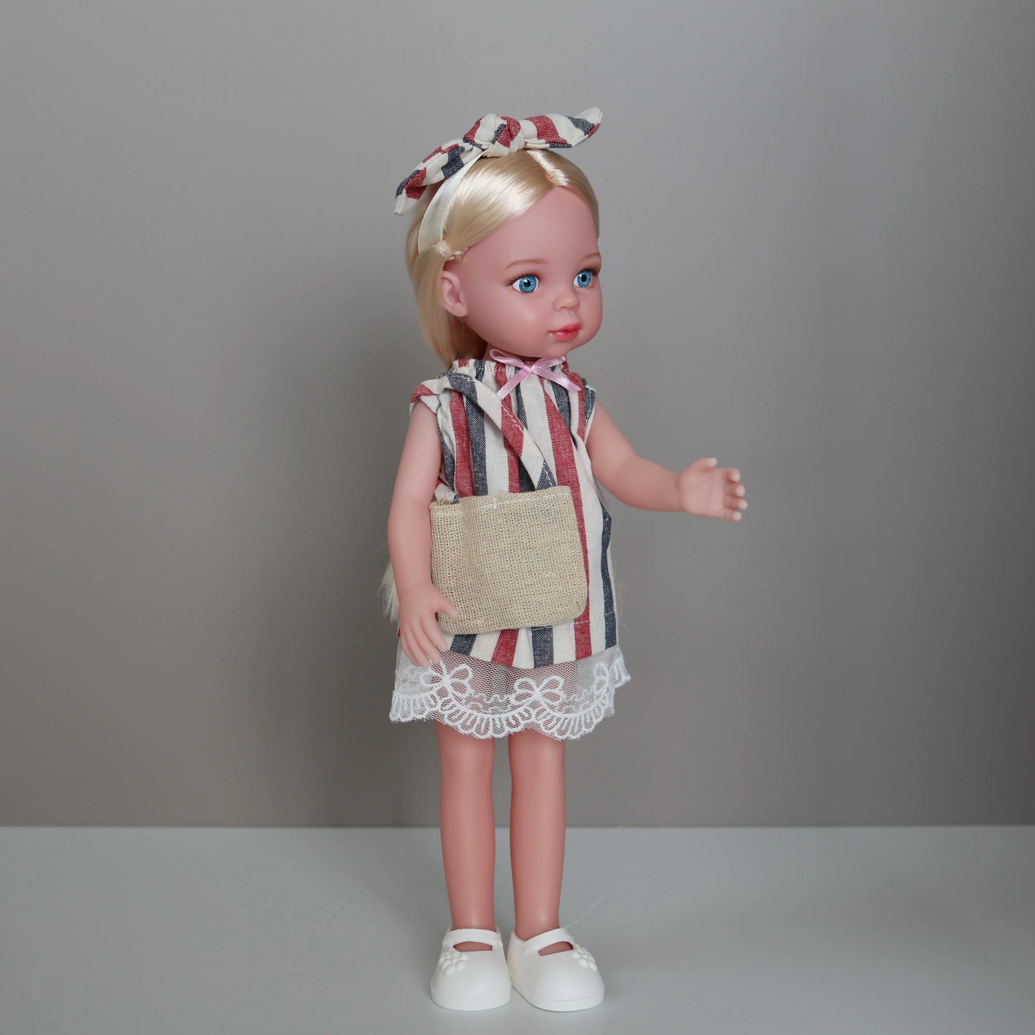 13 Inch Girls Doll Toys,Realistic Movable Figure Doll with Clothes Shoes Kids Toys Birthday Gifts
