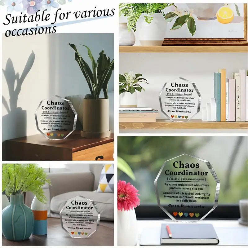 Boss'S Thank-You Gift, Office Staff'S Thank-You Acrylic Decorative Panel
