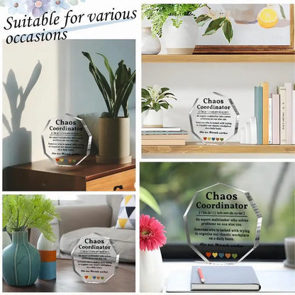 Boss'S Thank-You Gift, Office Staff'S Thank-You Acrylic Decorative Panel