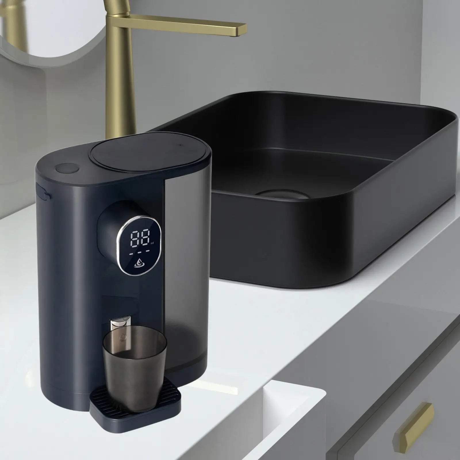Automatic Mouthwash Dispenser for Bathroom Bathroom Accessories Induction Mouthwash Machine for Cafe Kids Housewarming Gifts