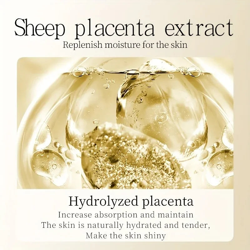 6 PCS Sheep Placenta Skincare Gift Set - Active Firming Hydrating Anti-Aging Facial Care,Toner,Essence Cream for Ms & Gifts