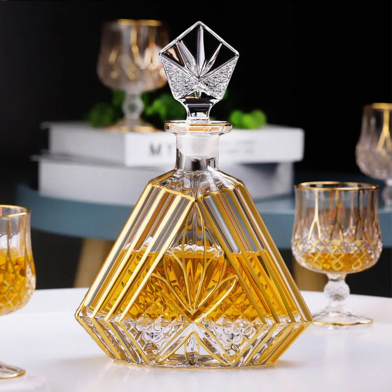 Luxury Crystal Glass Cup, Whiskey and Brandy Wine Glass, Beer Cup, Bar, Hotel Party, Drinking Ware , Home Decoration Accessories