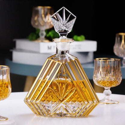 Luxury Crystal Glass Cup, Whiskey and Brandy Wine Glass, Beer Cup, Bar, Hotel Party, Drinking Ware , Home Decoration Accessories