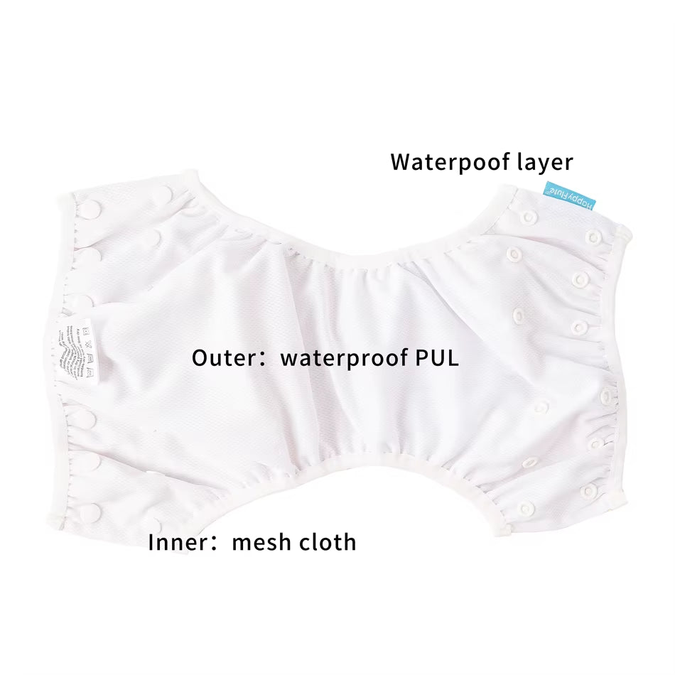 Happyflute Baby Swim Diapers Reuseable Washable & Adjustable for Swimming Lesson & Baby Shower Gifts