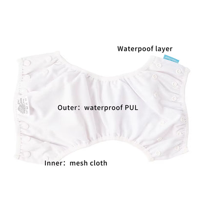 Happyflute Baby Swim Diapers Reuseable Washable & Adjustable for Swimming Lesson & Baby Shower Gifts