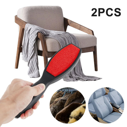 2Pcs Lint Brush Double-Sided Lint Brush Clothes Brush Pet Hair Remover Fur Dog Catbrush Lint Removal Brush for Couch Furniture