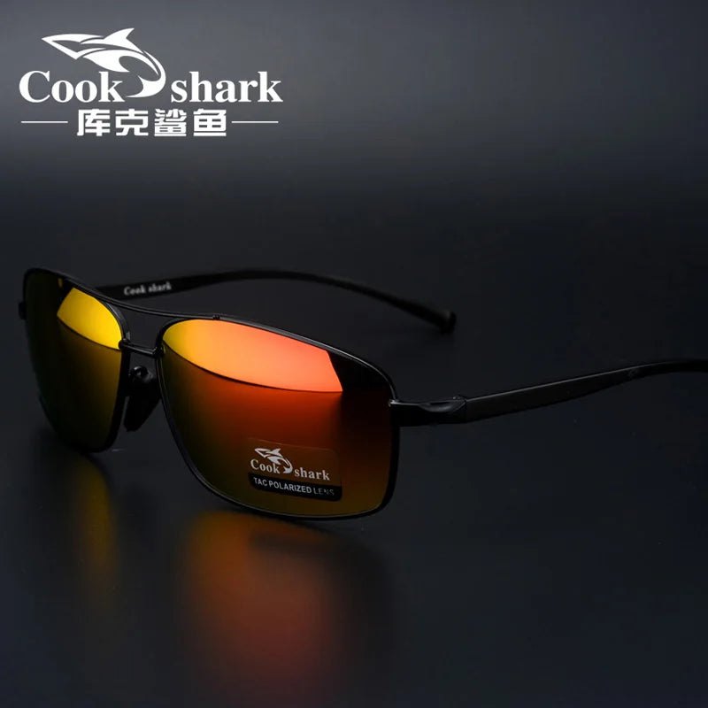 Cook Shark New Color Changer Sunglasses Men'S Sunglasses Tidal Polarization Driver'S Mirror Driving Night Vision Glasses