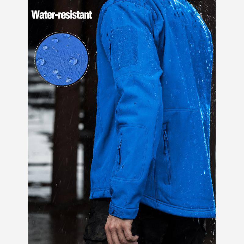 SHARKSKIN Men’S Warm Waterproof Softshell Tactical Hiking Jacket