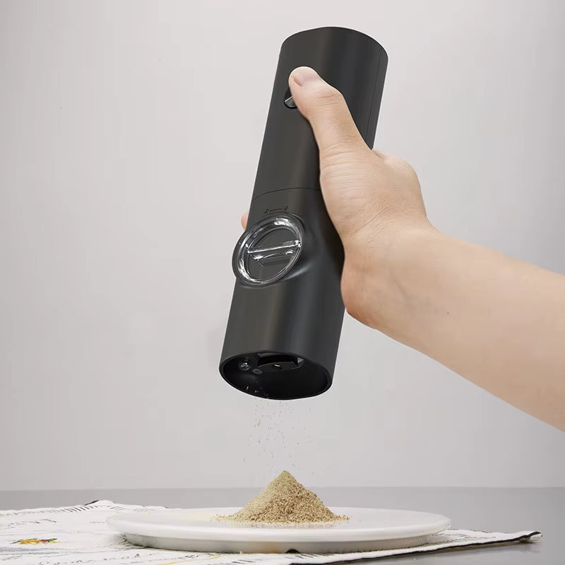 Electric Salt and Pepper Grinder with Adjustable Coarseness Refillable Mill Battery Powered Kitchen Gadget