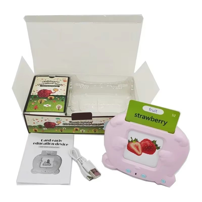 Early Education Flash Card Learning Toys Talking Flashcards for Kids Preschool English Learning German Spanish French