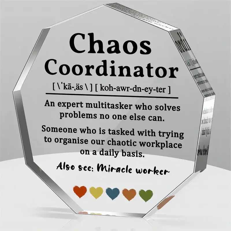 Boss'S Thank-You Gift, Office Staff'S Thank-You Acrylic Decorative Panel
