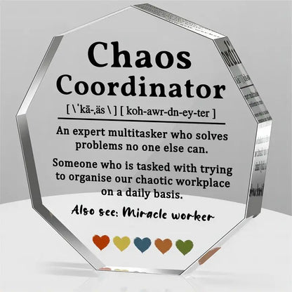 Boss'S Thank-You Gift, Office Staff'S Thank-You Acrylic Decorative Panel