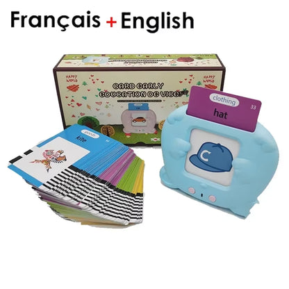 Early Education Flash Card Learning Toys Talking Flashcards for Kids Preschool English Learning German Spanish French