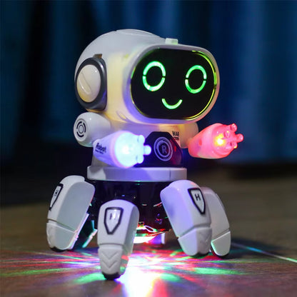 Music and Dance Robot, Octopus Stunt Robot Vehicle, Birthday Gift Toy , Children'S Early Childhood Education Baby Toy Girls Boys