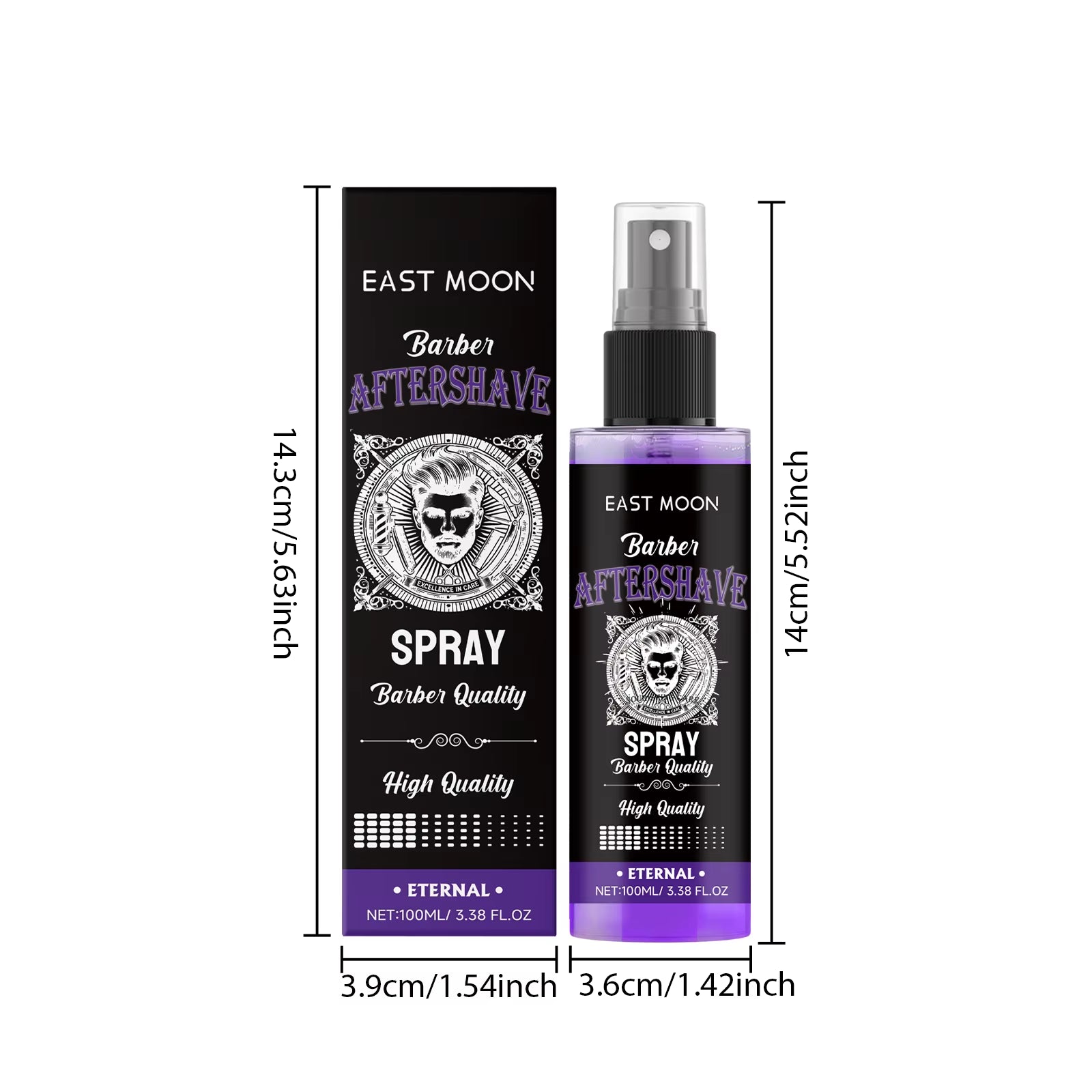 Men Deep Moisturizing Aftershave Spray Soothing Beard Reduce Redness Efficient Hydration Swelling Non Greasy Soft Post-Shave Car