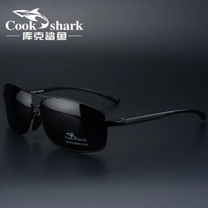 Cook Shark New Color Changer Sunglasses Men'S Sunglasses Tidal Polarization Driver'S Mirror Driving Night Vision Glasses