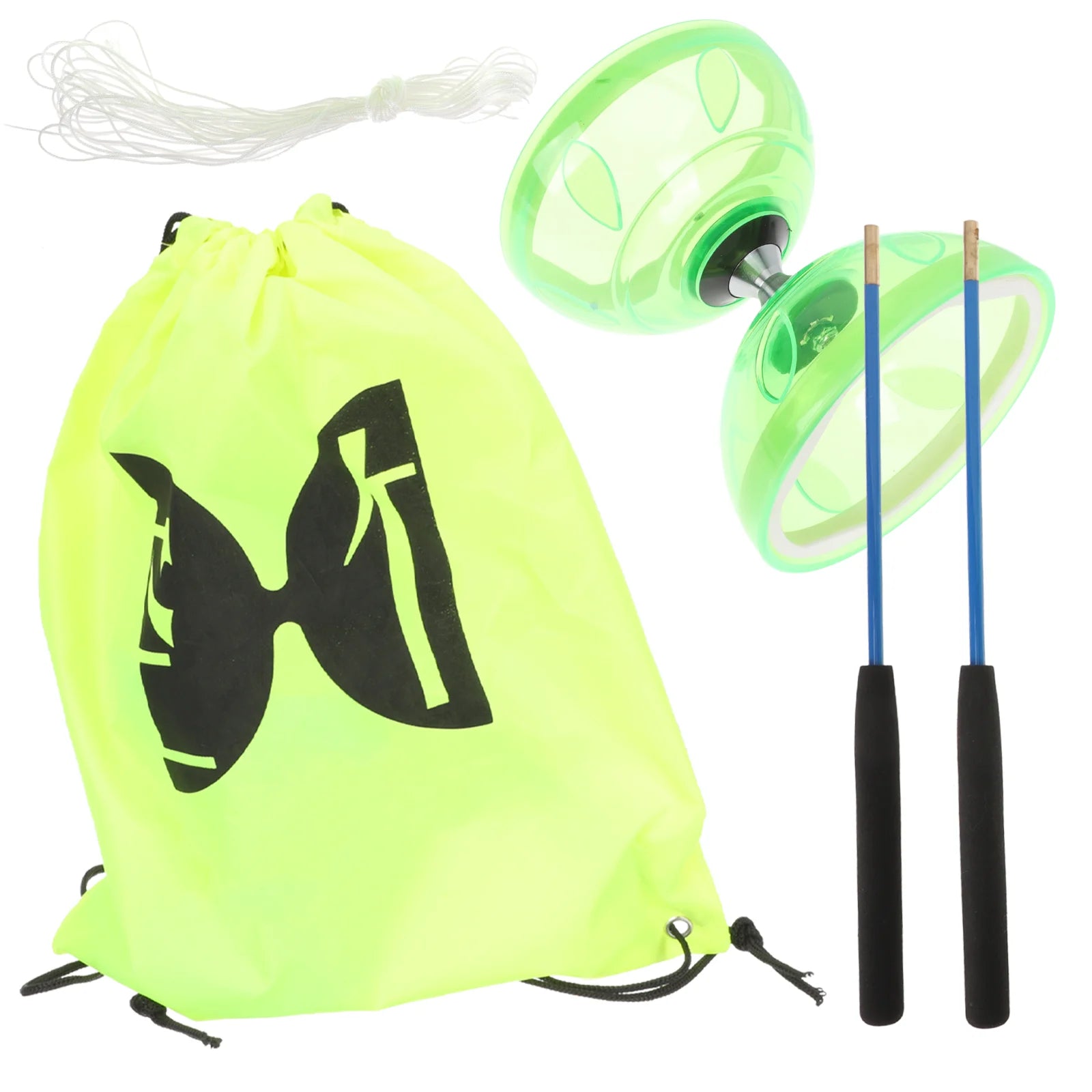 Diabolo Set Juggling Toy Yoyo Traditional Yo-Yo Chinese for Toddler Children’S Toys Elderly Bearing Kids Plaything Soft Rubber