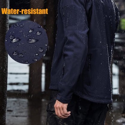 SHARKSKIN Men’S Warm Waterproof Softshell Tactical Hiking Jacket