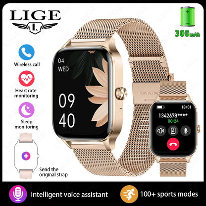 New Smart Watch Men 2026 Bluetooth Call Custom Watch Face Women’S Health Monitor Watches Heart Rate Waterproof Sports Smartwatch