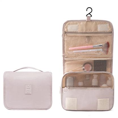 Make up Bags Solid Color Korean Foldable Cosmetic Bags Travel PVC Waterproof Large Capacity Toiletries Hangbag Storage