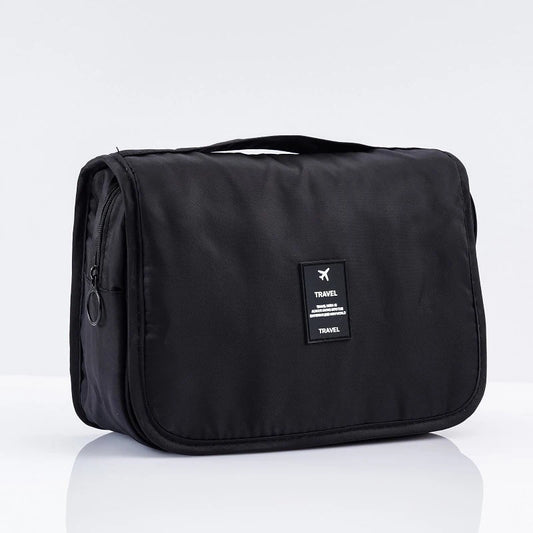 Make up Bags Solid Color Korean Foldable Cosmetic Bags Travel PVC Waterproof Large Capacity Toiletries Hangbag Storage