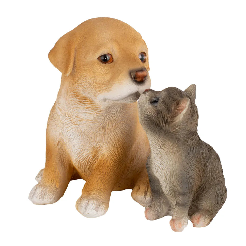 Cat and Dog Garden Sculptures Statues for Outdoor Patio Yard Lawn Home Decoration Animal Decorative Figurines Housewarming Gifts
