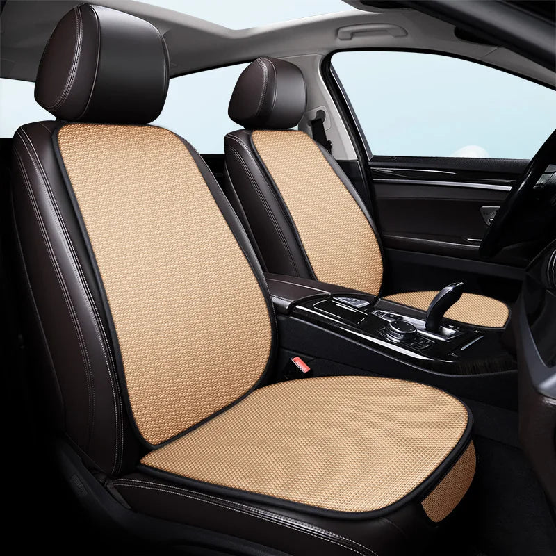 Non-Slip Car Seat Pad for Summer Breathable and Refreshing Anti-Slip Cotton Car Seat Covers, Ice Silk Cooling Car Seat Covers