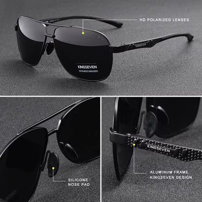 Polarized Aluminum Sunglasses Men UV400 HD Lens Pilot Eye Protection Photochromic Glasses Women Night Vision Eyewear