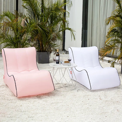 Inflatable Bean Bag Sofa Outdoor Beach Chairs Beanbag Lounger Air Lazy Chair