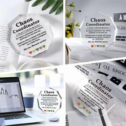 Boss'S Thank-You Gift, Office Staff'S Thank-You Acrylic Decorative Panel