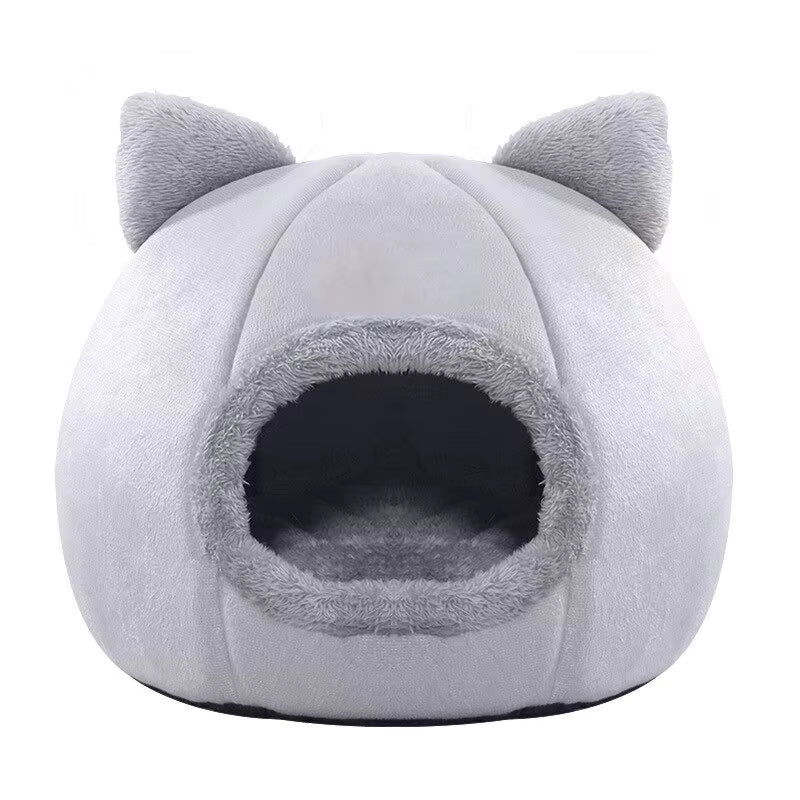 Pet Tent Cave Bed for Cats Small Dogs Self-Warming Cat Tent Bed Cat Hut Comfortable Pet Sleeping Bed