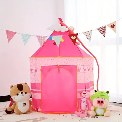 Night Sky Design Children'S Play House Tent, Cute Castle for Little Boy'S and Girls