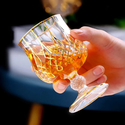 Luxury Crystal Glass Cup, Whiskey and Brandy Wine Glass, Beer Cup, Bar, Hotel Party, Drinking Ware , Home Decoration Accessories