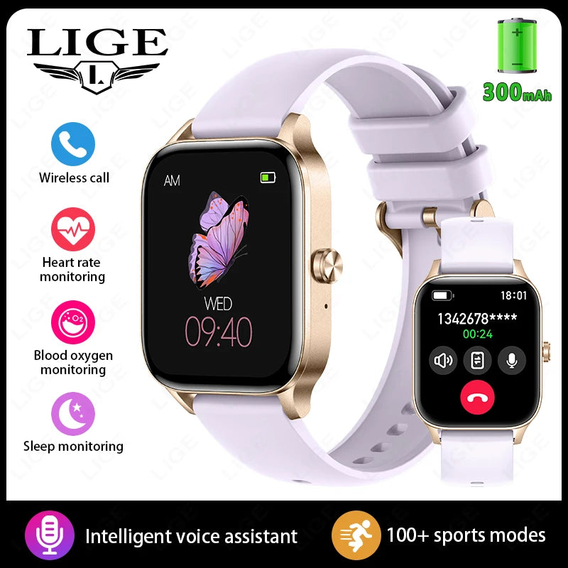 New Smart Watch Men 2026 Bluetooth Call Custom Watch Face Women’S Health Monitor Watches Heart Rate Waterproof Sports Smartwatch