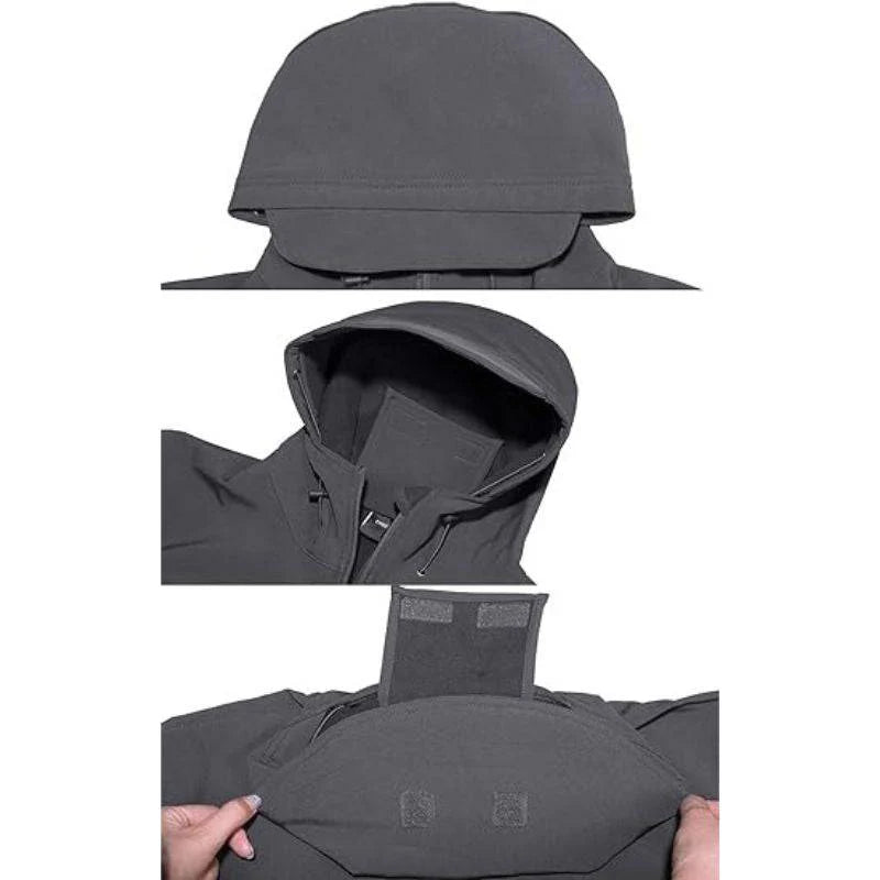 SHARKSKIN Men’S Warm Waterproof Softshell Tactical Hiking Jacket