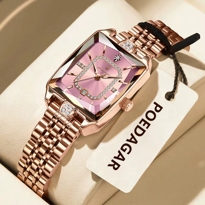 Luxury Brand Ladies Wristwatch Waterproof Stainless Steel Date Women Watch Casual Fashion Quartz Women’S Watches Reloj