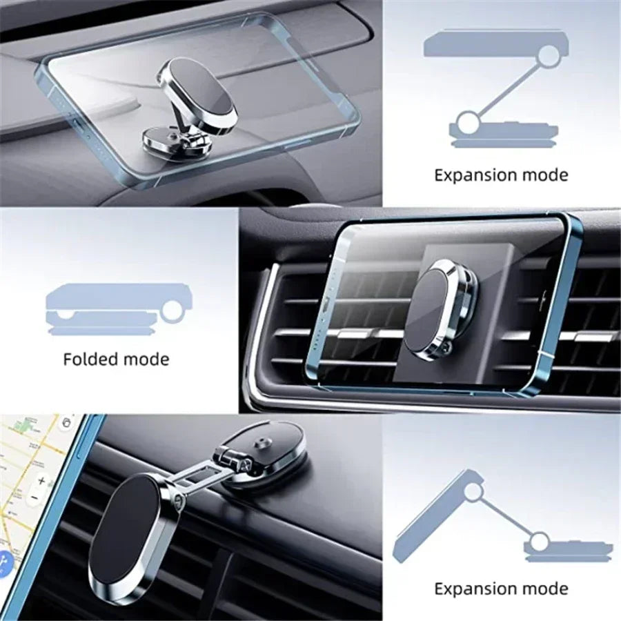 Magnetic Car Phone Holder Stand in Car for Iphone 17 16 15 14 13 12 XR Pro Magnet Mount Cell Mobile Wall Nightstand Support GPS