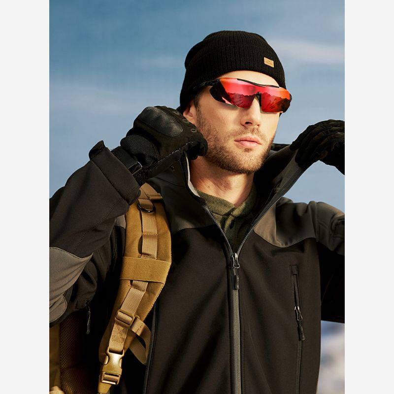 SHARKSKIN Men’S Warm Waterproof Softshell Tactical Hiking Jacket