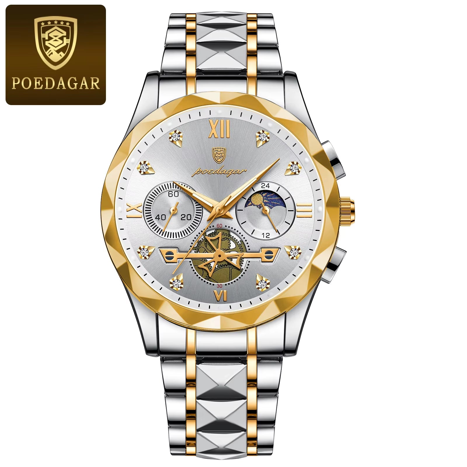 Luxury Man Wristwatch Chronograph Waterproof Luminous Men Watch Stainless Steel High Quality Sport Men'S Quartz Watches