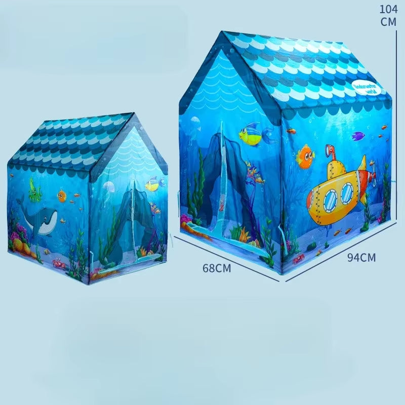 Children'S Folding Play Tents Playhouse Indoor Outdoor Tent Kids Boy Toddler Kids Tent Large Playhouse Gifts for Kids Boys Girls