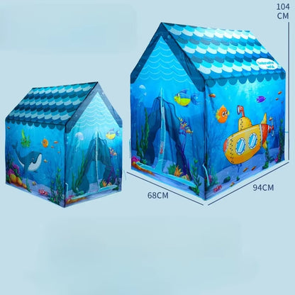 Children'S Folding Play Tents Playhouse Indoor Outdoor Tent Kids Boy Toddler Kids Tent Large Playhouse Gifts for Kids Boys Girls