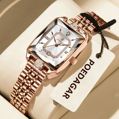 Luxury Brand Ladies Wristwatch Waterproof Stainless Steel Date Women Watch Casual Fashion Quartz Women’S Watches Reloj
