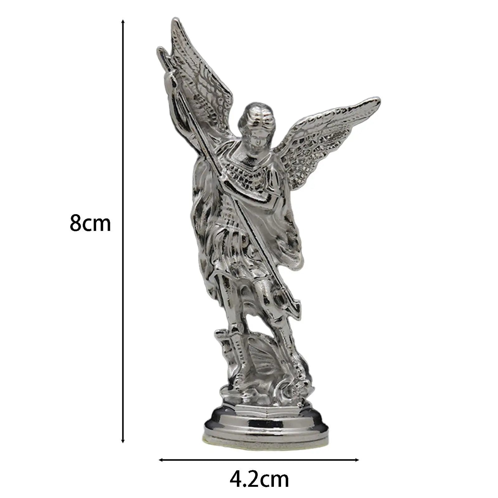 1Pc Figure Statue Defeated Lucifer Tramples Statue Home Decoration Religious Collectible Figure Arcangel Statue Angel Sculpture