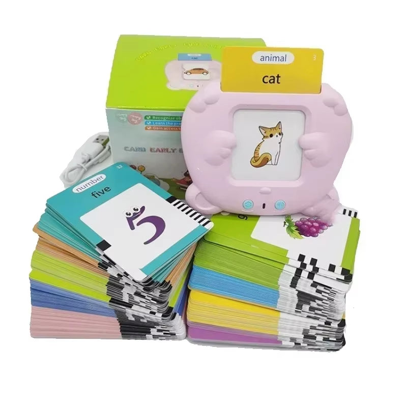 Early Education Flash Card Learning Toys Talking Flashcards for Kids Preschool English Learning German Spanish French