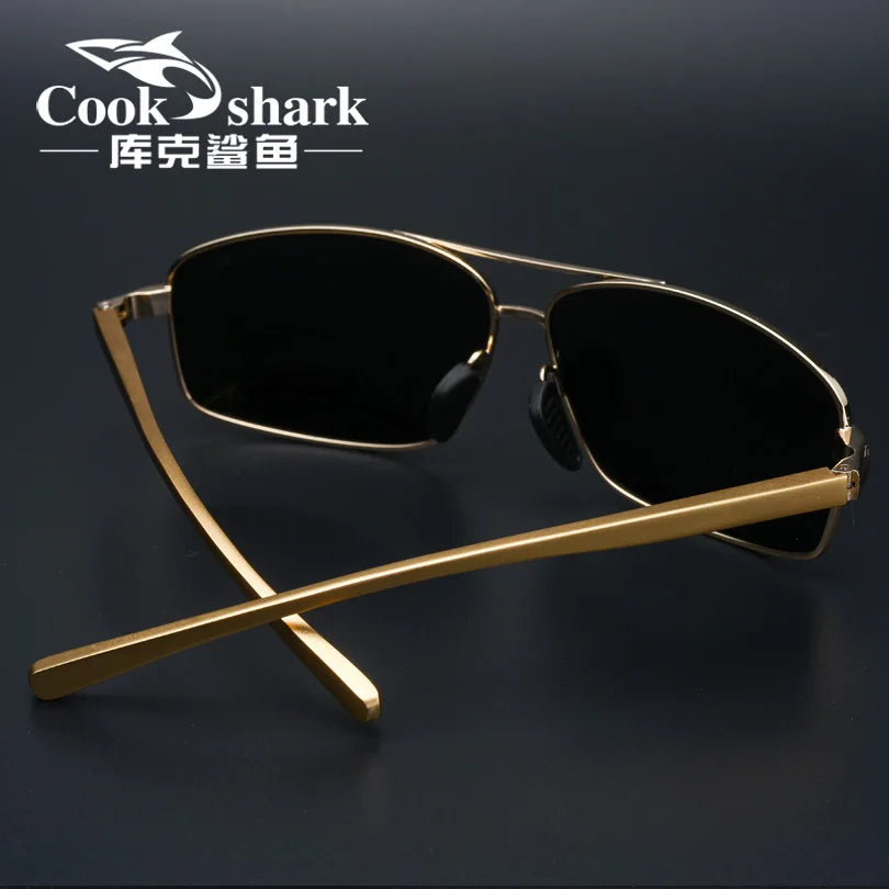 Cook Shark New Color Changer Sunglasses Men'S Sunglasses Tidal Polarization Driver'S Mirror Driving Night Vision Glasses