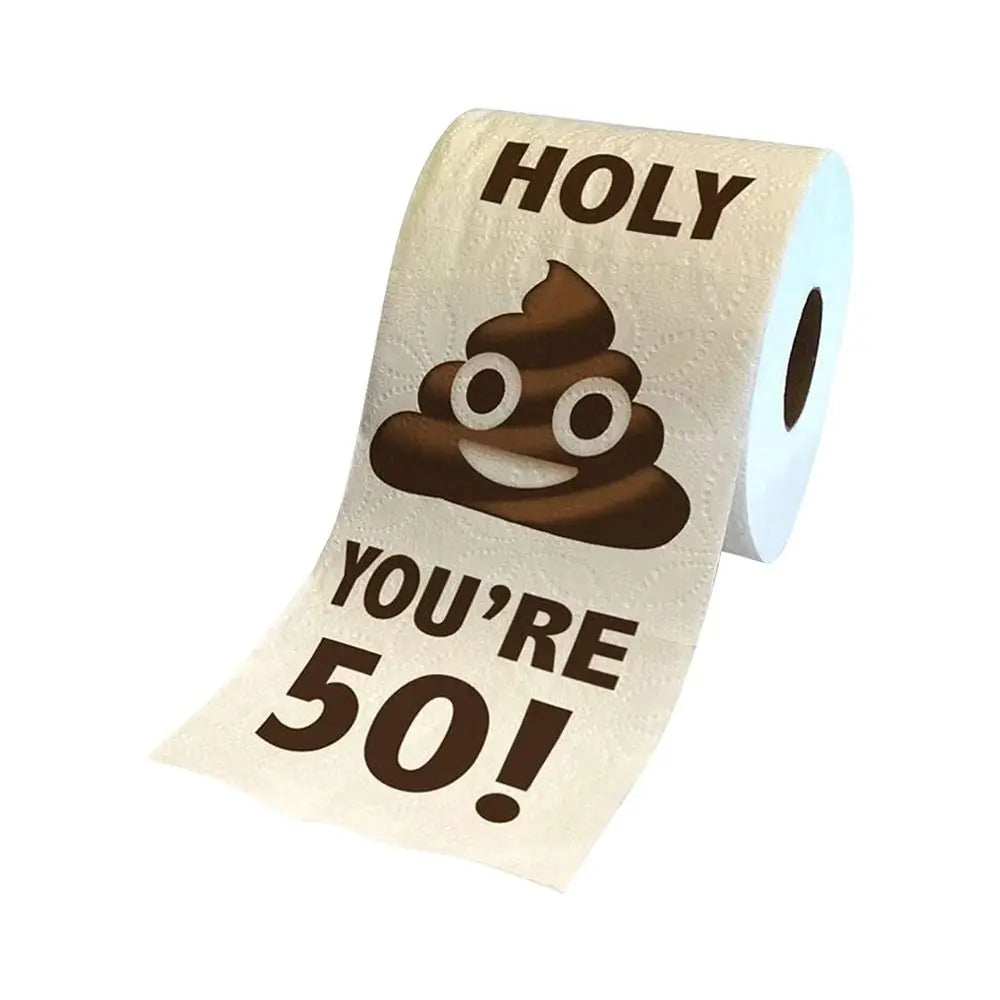 1 Roll Room Supplies Decor Tissue Birthday Gifts Toilet Paper Funny Birthday Rolls Roll Printed Funny Paper Towel