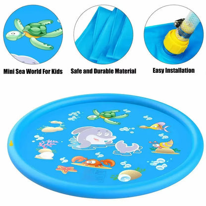 100/170Cm Children Play Inflatable Water Sprinkler Pad Beach Spray Mat Outdoor Game Toy Lawn Swimming Pool Mat Kids Toys