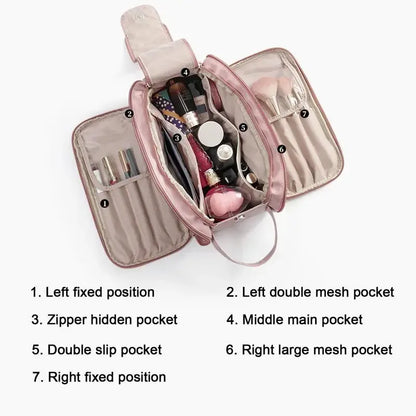Make up Bags for Women Traveling Makeup Case Cosmetic Organizer Waterproof Makeup Organizer Bag with Handle Travel Cosmetic Bag