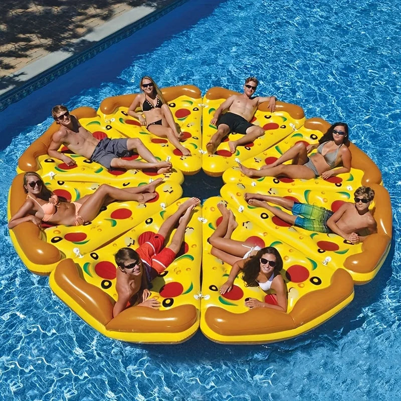 Giant Inflatable Pizza Slice Pool Float, Fun Pool Floaties, Swim Party Toy, Summer Pool Raft , Extra Large