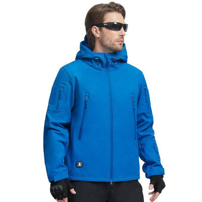 SHARKSKIN Men’S Warm Waterproof Softshell Tactical Hiking Jacket